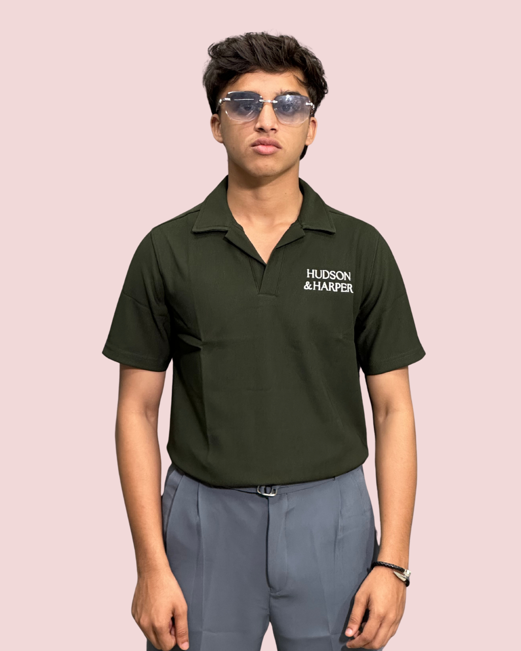 Open Collared Polo T-shirts